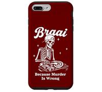 Carcasa para iPhone 7 Plus/8 Plus Braai Porque el Asesinato está Equivocado Skeleton Griller
