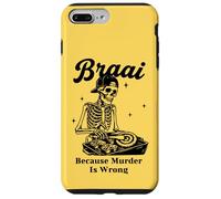 Carcasa para iPhone 7 Plus/8 Plus Braai Porque el Asesinato está Mal asando Esqueleto
