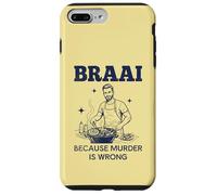 Carcasa para iPhone 7 Plus/8 Plus Braai Porque el Asesinato está Mal Barbacoa sudafricana Divertido