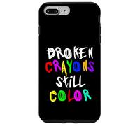 Carcasa para iPhone 7 Plus/8 Plus Broken Crayons Still Color Mental Health Awareness