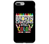Carcasa para iPhone 7 Plus/8 Plus Broken Crayons Still Color Mental Health Awareness Men Women