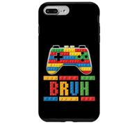 Carcasa para iPhone 7 Plus/8 Plus Bruh Building Block Building Ladrillo Constructor Gamer Gaming