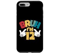 Carcasa para iPhone 7 Plus/8 Plus Bruh Im 12 12th Birthday Boy Retro Doce Años Niños