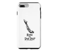 Carcasa para iPhone 7 Plus/8 Plus Bucear O Morir Apnea Apnea Atletas Buceo Born to Deep Dive