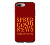Carcasa para iPhone 7 Plus/8 Plus Buenas Noticias Jesus Loves You Back Print Inspiring Christian