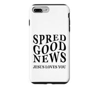 Carcasa para iPhone 7 Plus/8 Plus Buenas Noticias Jesus Loves You Inspiring Christian Back Print
