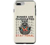 Carcasa para iPhone 7 Plus/8 Plus Bunnies Are Overrated Stay Feral Funny Easter