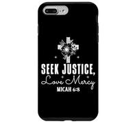 Carcasa para iPhone 7 Plus/8 Plus Busca Justicia, Ama la Misericordia - Miqueas 6:8