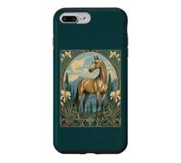 Carcasa para iPhone 7 Plus/8 Plus Caballo Art Nouveau Magestic Akhal-Teke