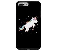 Carcasa para iPhone 7 Plus/8 Plus Caballo de fantasía Unicornio Saltando con Cola Colorida