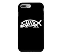 Carcasa para iPhone 7 Plus/8 Plus Café Java Darwin Evolucionista Pescado Ateos No Creyente