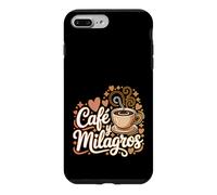 Carcasa para iPhone 7 Plus/8 Plus Café y Milagros Café Español Fe Cita Positiva
