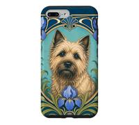 Carcasa para iPhone 7 Plus/8 Plus Cairn Terrier Perro Art Nouveau Iris Botánico