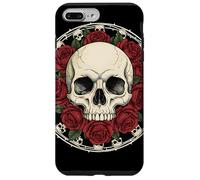Carcasa para iPhone 7 Plus/8 Plus Calavera y Rosas diseño gótico de Terror