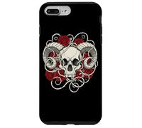 Carcasa para iPhone 7 Plus/8 Plus Calavera y Rosas diseño gótico de Terror