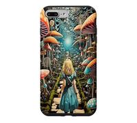 Carcasa para iPhone 7 Plus/8 Plus Camino del Bosque de Setas Trippy de Alicia en el país de Las Maravillas