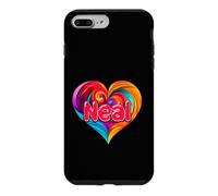 Carcasa para iPhone 7 Plus/8 Plus Camiseta Colorida con Nombre I Heart Love Neal