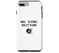 Carcasa para iPhone 7 Plus/8 Plus Camiseta de DJ sin botón de sincronización, Eslogan Retro de Vinilo para Tocadiscos