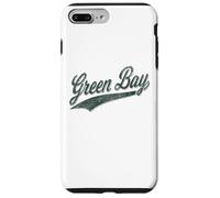 Carcasa para iPhone 7 Plus/8 Plus Camiseta Deportiva clásica con Texto en inglés Green Bay Wisconsin Varsity Script