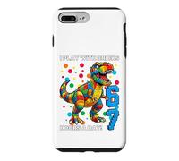 Carcasa para iPhone 7 Plus/8 Plus Camiseta Dino I Play with Bricks 6 7 Hours per Day