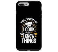 Carcasa para iPhone 7 Plus/8 Plus Camiseta Divertida con Texto en inglés That's What I Do I Cook and I Know Things