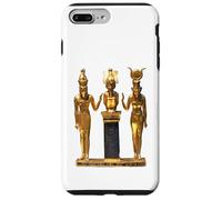 Carcasa para iPhone 7 Plus/8 Plus Camiseta egipcia Trinity Golden Horus Osiris e ISIS Statue