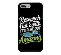 Carcasa para iPhone 7 Plus/8 Plus Camiseta Flat Earth Believer y Alternative Science Skeptic