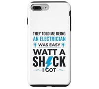 Carcasa para iPhone 7 Plus/8 Plus Camiseta Funny Watt A Shock de Electrician con la Frase «Regalo»