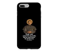 Carcasa para iPhone 7 Plus/8 Plus Camiseta Walk with Your Feet On Earth con Estampado de San Juan Bosco