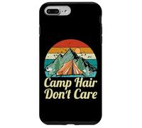 Carcasa para iPhone 7 Plus/8 Plus Camping Hair Don't Care Funny Camper Camping