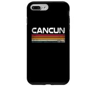 Carcasa para iPhone 7 Plus/8 Plus Cancún México Retro Rayas Vintage Beach Travel Design