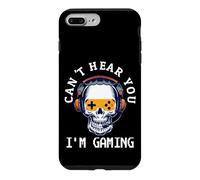 Carcasa para iPhone 7 Plus/8 Plus Cant Hear You Im Gaming Skull Headset Diseño de Videojuegos