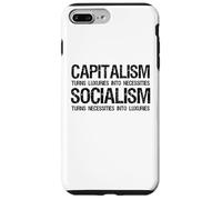 Carcasa para iPhone 7 Plus/8 Plus Capitalismo Vs Socialismo - Divertido Político Antisocialista