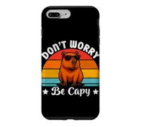 Carcasa para iPhone 7 Plus/8 Plus Capybara Lover Art Hombres Mujeres Niños Niñas Don´t Worry be Capy