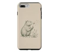 Carcasa para iPhone 7 Plus/8 Plus Capybara Lovers Soplando Diente de León Naturaleza Cottagecore Gráfico