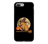 Carcasa para iPhone 7 Plus/8 Plus Capybara Sombrero de Bruja Jack O Lantern Calabaza Luna Escoba