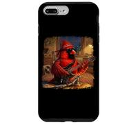 Carcasa para iPhone 7 Plus/8 Plus Cardenal Norteño Guitarra Aves Biólogo Ornitólogo Pájaro