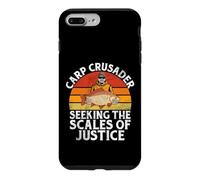 Carcasa para iPhone 7 Plus/8 Plus Carp Crusader Buscando la balanza de la Justicia Pesca de la Carpa