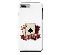 Carcasa para iPhone 7 Plus/8 Plus Cartas de Juego Vintage Six Seven Poker