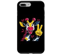 Carcasa para iPhone 7 Plus/8 Plus Cartel gráfico gráfico de Giraffe Peace Graffi con Personajes Pop