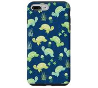 Carcasa para iPhone 7 Plus/8 Plus Cartoon Kawaii Womens Girls Kids Sea Turtle Lover Pattern