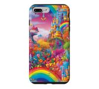 Carcasa para iPhone 7 Plus/8 Plus Castillo Rainbow Fairytale Magical Princess Design