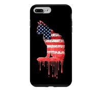Carcasa para iPhone 7 Plus/8 Plus Cat American Flag USA Drip Graffiti Amante
