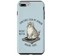 Carcasa para iPhone 7 Plus/8 Plus Cat On Record Player Imagina Que tu opinión no Importa