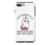 Carcasa para iPhone 7 Plus/8 Plus Caticorns Fly When They Sale The Closet Cat Unicorn Fun