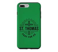Carcasa para iPhone 7 Plus/8 Plus Católico Santo Tomás Oración por Nosotros Oración Cristiana