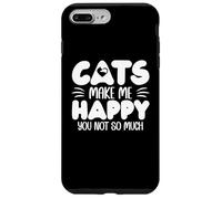 Carcasa para iPhone 7 Plus/8 Plus Cats Make Me Happy You Not So Much Humans Make My Head Hurt