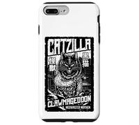 Carcasa para iPhone 7 Plus/8 Plus Catzilla Vintage Japonés Cat Lover Monster Movie Poster