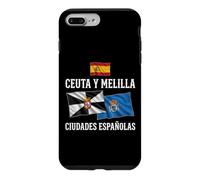 Carcasa para iPhone 7 Plus/8 Plus Ceuta y Melilla Ciudades Españoles Bandera España