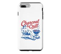 Carcasa para iPhone 7 Plus/8 Plus Charcoal & Chill Summer BBQ Grill Dad Father's Day Relax